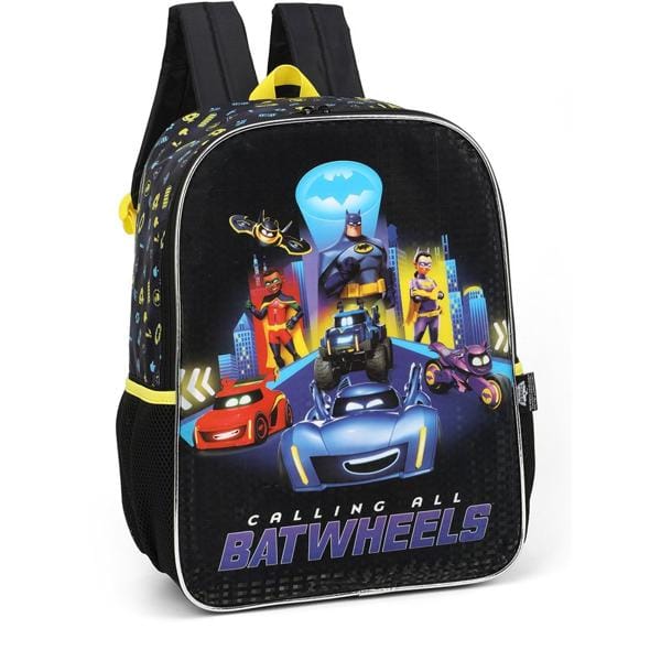 Mochila Escolar Infantil DC Batwheels em Poliéster, Luxcel - PT 1 UN