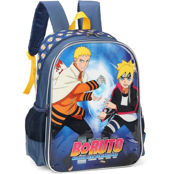 Mochila Infantil Naruto - Boruto em Poliéster Luxcel - PT 1 UN