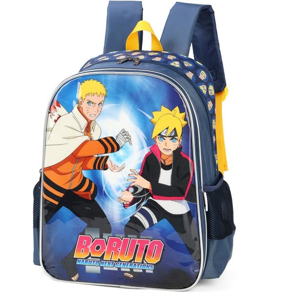 Mochila Infantil Naruto - Boruto em Poliéster Luxcel - PT 1 UN