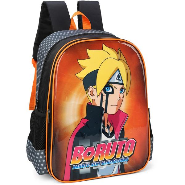 Mochila Infantil Naruto - Boruto em Poliéster Luxcel - PT 1 UN