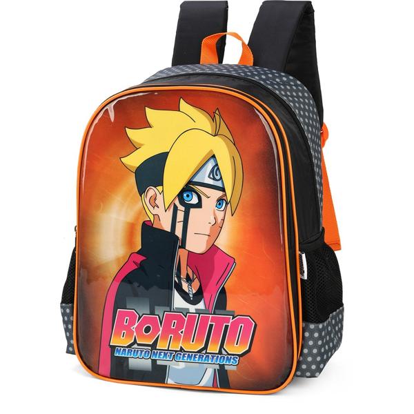 Mochila Infantil Naruto - Boruto em Poliéster Luxcel - PT 1 UN