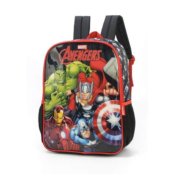 Mochila Infantil Vingadores Avengers Marvel em Poliéster Luxcel - PT 1 UN