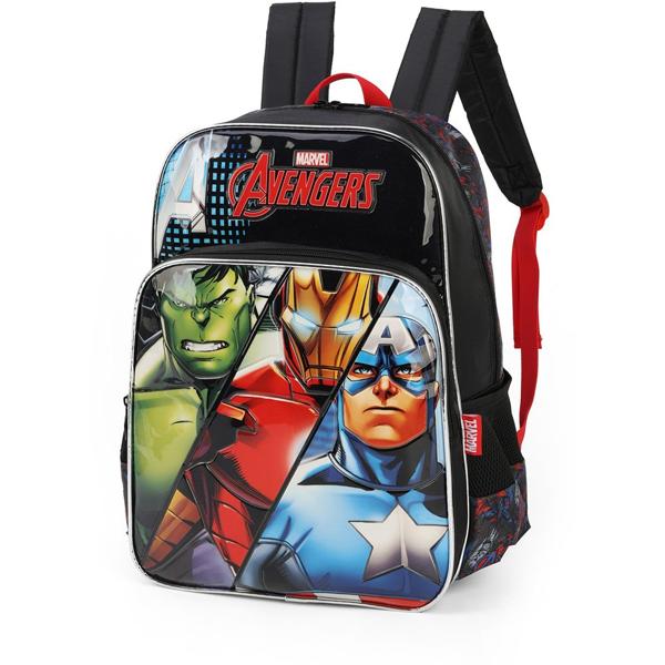 Mochila Infantil Vingadores Avengers Marvel em Poliéster Luxcel - PT 1 UN