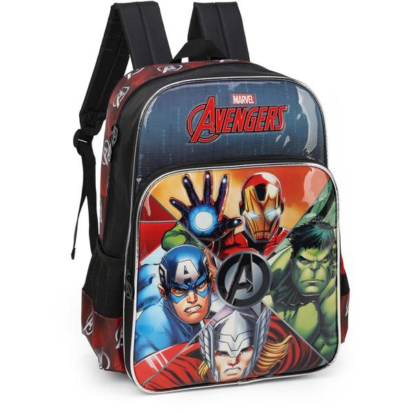 Mochila Infantil Vingadores Avengers Marvel em Poliéster Luxcel - PT 1 UN