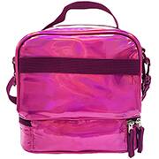 Lancheira Metalizada Rosa, 2 Divisões, LC2306 LL, Yes - PT 1 UN