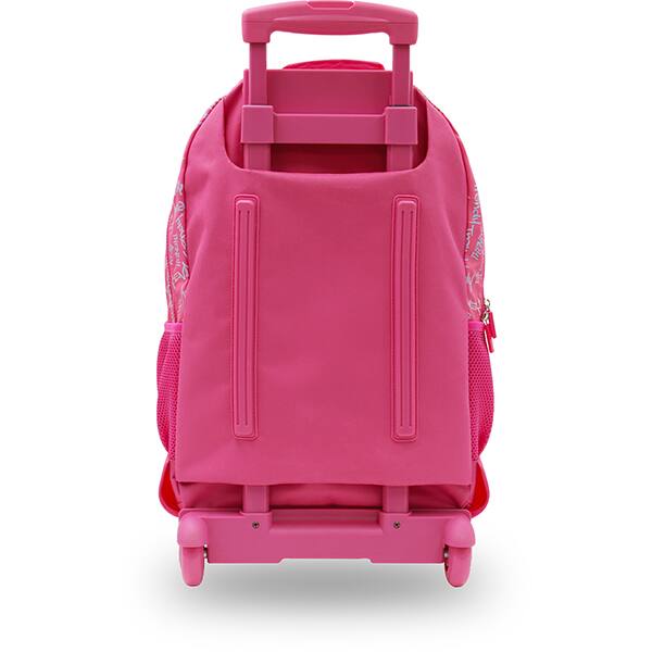 Mochila escolar com rodas, Rosa, Happy-Time - PT 1 UN