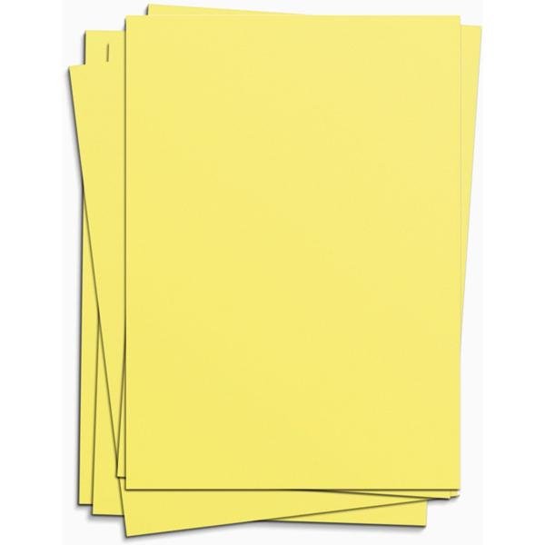 Cartolina 150g, 50cm x 66cm, Amarelo canário, card set, Spiral - PT 10 UN