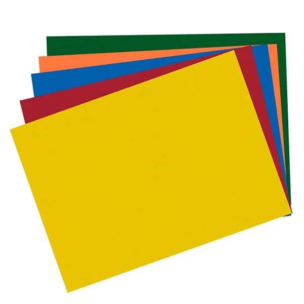 Papel duplicolor 48cm x 66cm, 180g, 5 cores, 2537574 , Spiral - PT 5 UN