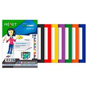 Bloco Criativo Ecocores, Moldura, 110g, A4, com 7 cores, 35 folhas, 010015, Ridet - PT 1 UN