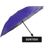 Guarda chuva curto contra vento, proteção UV, sortido, CC3071, Proteja-se - PT 1 UN