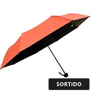 Sombrinha mini manual, Dupla Face, Cores sortidas, L-3015P, Voyagem - PT 1 UN