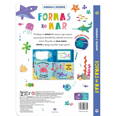 Livro infantil formas no mar 6659 Ciranda Cultural PT 1 UN