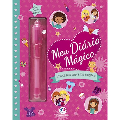 Diário infantil mágico c/caneta Ciranda Cultural UN 1 UN