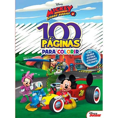 Livro Para Colorir Infantil C/ 100 Páginas Mickey Disney Bicho Esperto - PT 1 UN