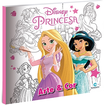 Livro Para Colorir Infantil Arte Princesas Disney 520201 Culturama - PT 1 UN