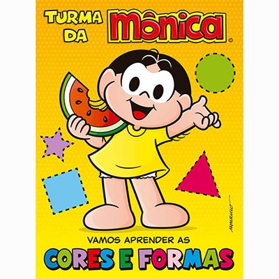 Livro infantil Turma da Mônica Cores e Formas Ciranda Cultural PT 1 UN