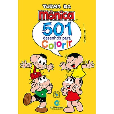 Livro para colorir infantil Turma da Mônica 270102 Culturama PT 1 UN