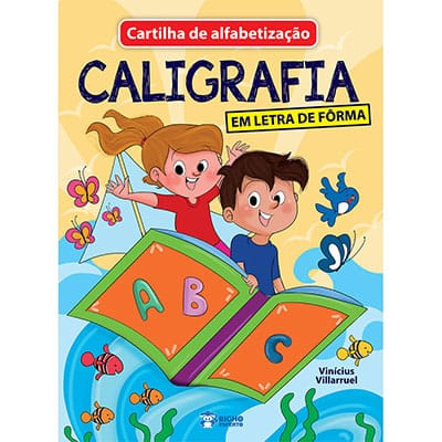 Livro infantil Cartilha do Alfabeto letra forma Bicho Esperto PT 1 UN