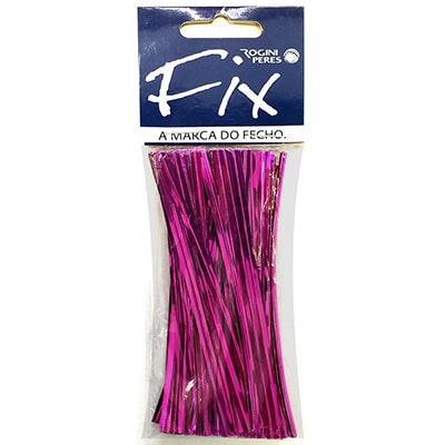 Fecho prático aramado 4x11cm pink 35023702 Fix PT 100 UN