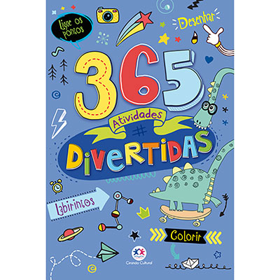 Livro infantil 365 atividades divertidas Ciranda Cultural PT 1 UN