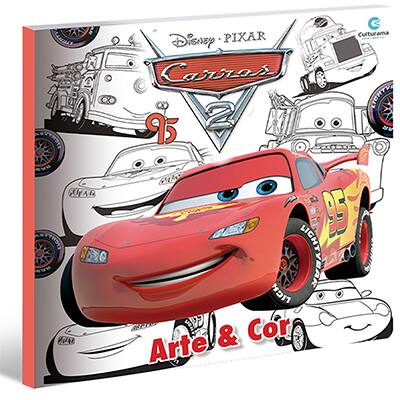 Livro para colorir infantil Arte Carros 520204 Culturama PT 1 UN