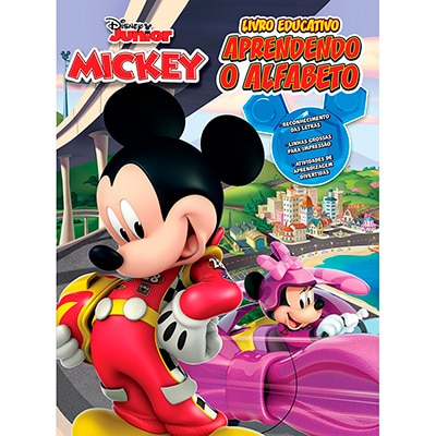 Livro Infantil Alfabeto Disney Mickey Bicho Esperto - PT 1 UN