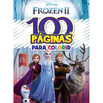 Livro para colorir infantil c/100 pág. Frozen 2 Bicho Esperto PT 1 UN