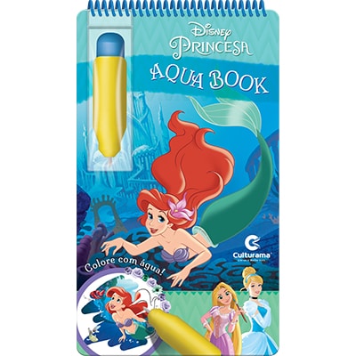 Livro Para Colorir Infantil, Aquabook, Princesas Disney, Culturama - PT 1 UN