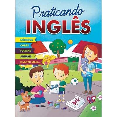 Livro infantil Cartilha praticando Ingles Bicho Esperto PT 1 UN