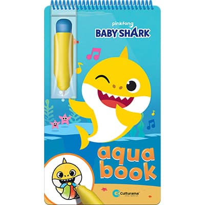 Livro para colorir infantil, Aquabook, Baby Shark, Culturama - PT 1 UN