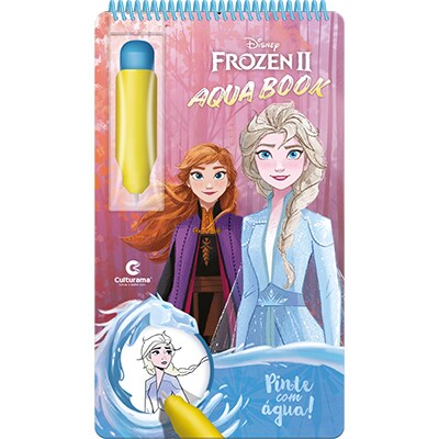 Livro para colorir infantil, Aquabook, Frozen 2, Culturama - PT 1 UN