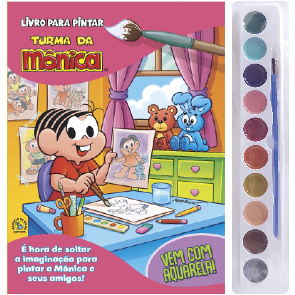 pintura da monica  Monica para colorir, Desenho da monica, Turma da monica  colorir