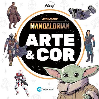 Livro para colorir arte The Mandalorian Culturama PT 1 UN