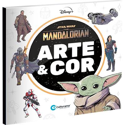 Livro para colorir arte The Mandalorian Culturama PT 1 UN