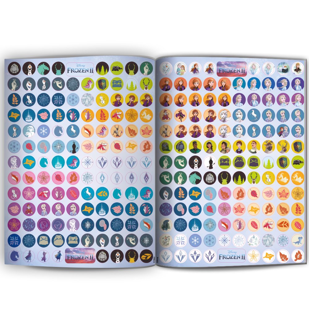 Livro 16 Desenhos Para Colorir Com Adesivos Modelo:frozen - Carrefour