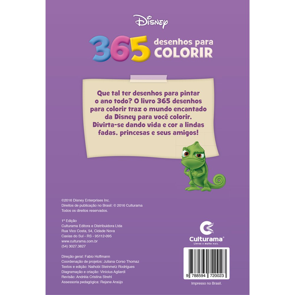 Livro para colorir infantil 365 desenhos Princesas Culturama PT 1 UN -  Artes & Pintura - Kalunga