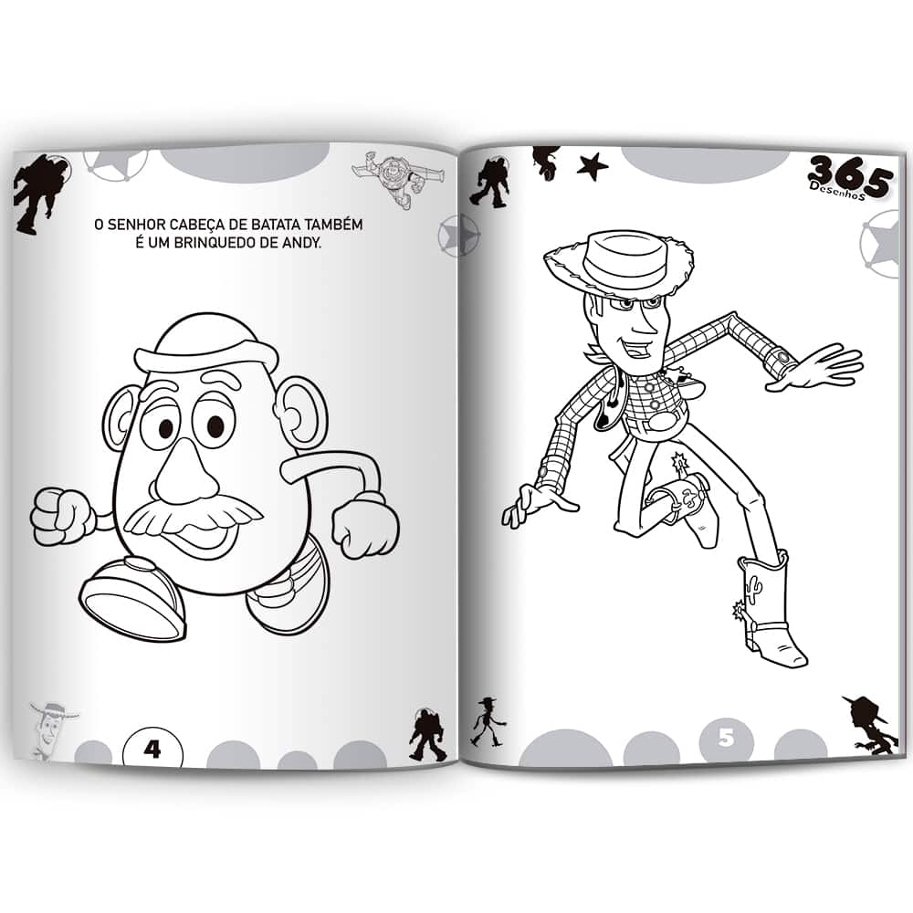 Livro Infantil 365 Desenhos Para Colorir Preto Brasileitura 1144847 -  Papelaria Criativa