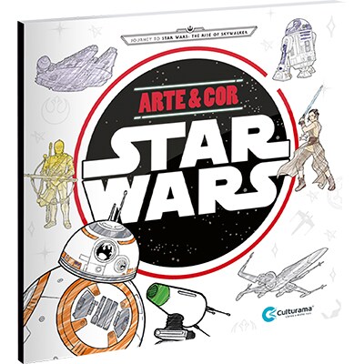 Livro para colorir infantil arte e cor star wars Culturama PT 1 UN