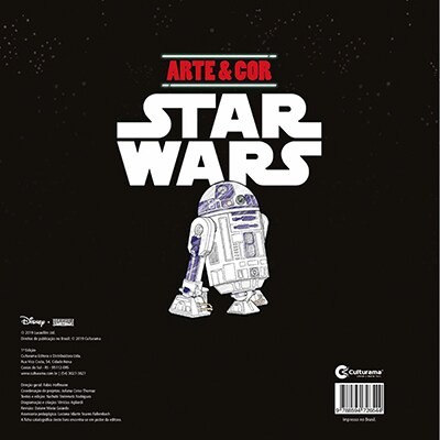 Livro para colorir infantil arte e cor star wars Culturama PT 1 UN