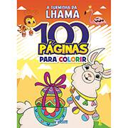 Livro para colorir infantil com 100 página, Lhama, Bicho Esperto - PT 1 UN