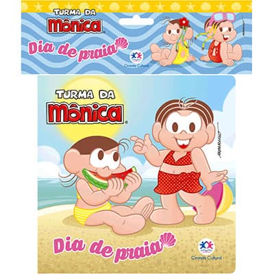 Livro de banho Turma da Mônica Dia de praia Ciranda Cultural PT 1 UN