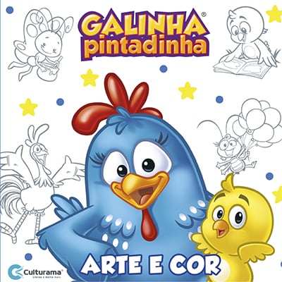 Livro para colorir infantil arte e cor G. Pintadinha Culturama PT 1 UN