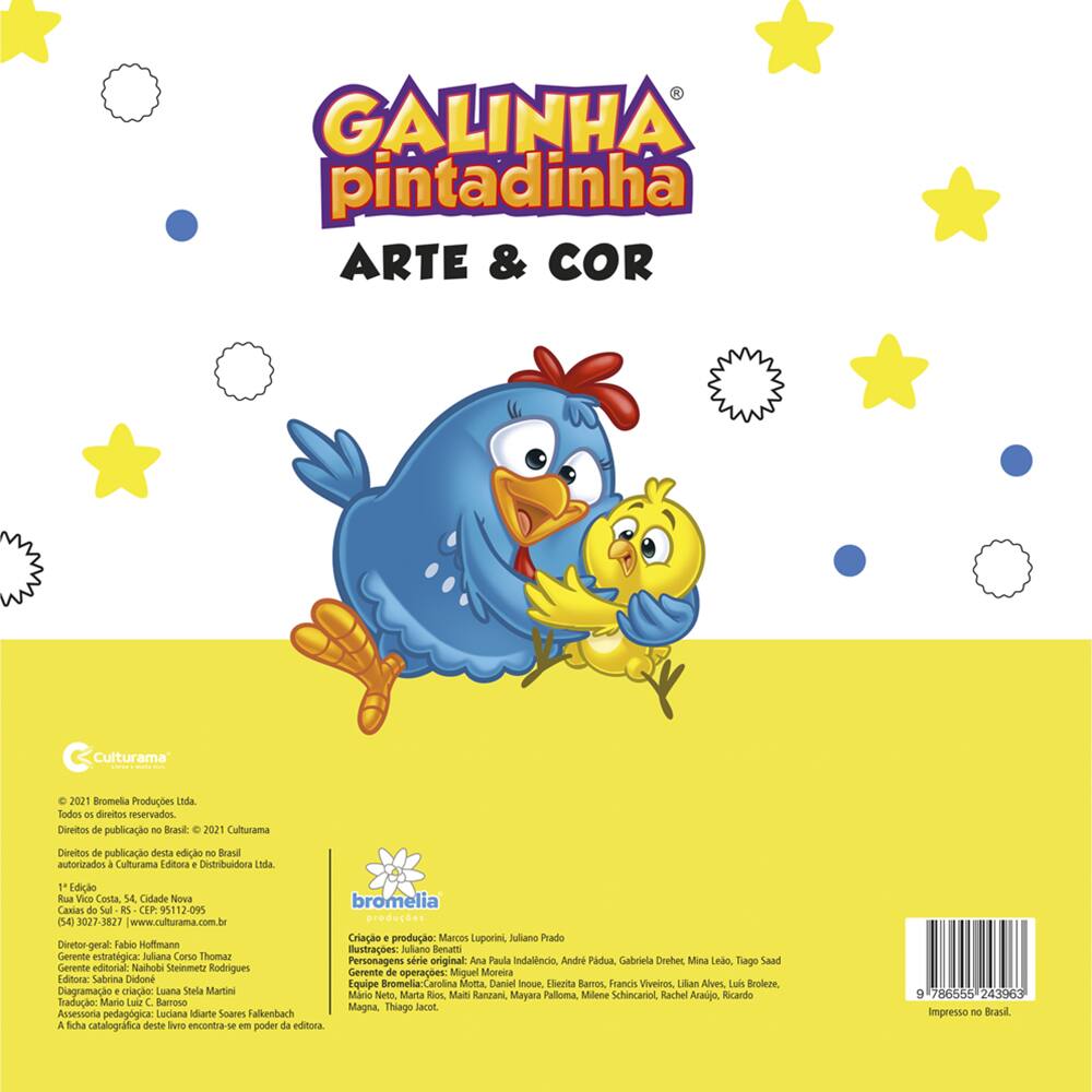 Livro Galinha Pintadinha Meu Livrão de Colorir 1 Unidade