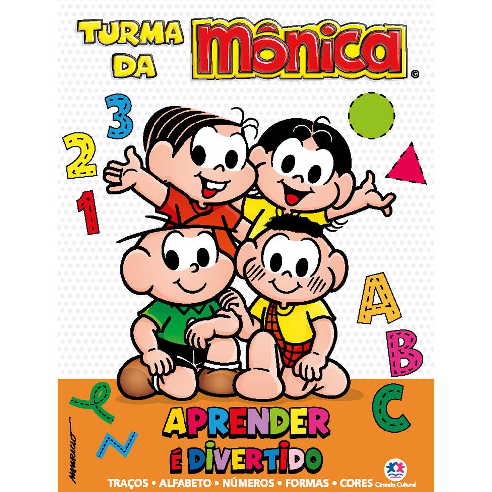 Livro infantil atividades Turma da Mônica Ciranda Cultural PT 1 UN - Escolar  - Kalunga