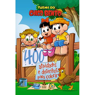 Livro infantil Turma do Chico 400 atividades e desenhos Ed Online PT 1 UN