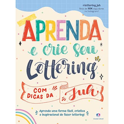 Livro infantil Aprenda e crie seu Lettering Ciranda Cultural PT 1 UN