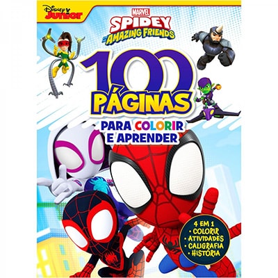 Livro para colorir infantil c/100 pag. Spidey Bicho Esperto PT 1 UN