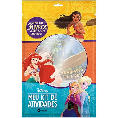 Livro infantil Kit de atividades Disney Culturama PT 1 UN