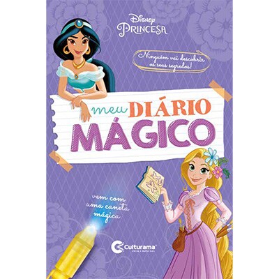 Diário Infantil Mágico Com Caneta Disney Princesas, Culturama - 1 UN