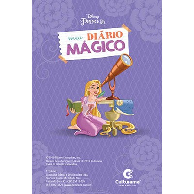 Diário Infantil Mágico Com Caneta Princesas Disney, Culturama - 1 UN